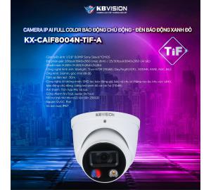Camera IP AI Full Color 8.0MP KBVISION KX-CAiF8004N-TiF-A