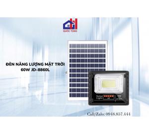 Đèn năng lượng mặt trời 60W – JD 8860L dạng đèn pha phiên bản chuẩn có đèn báo pin loại tốt