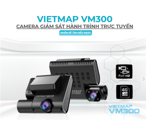 Camera hành trình VIETMAP VM300 đáp ứng nghị định 10 ( trang bị khe SIM Data 4G)