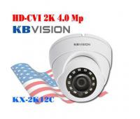 Camera KBVISION KX-2K12C 4.0 Megapixel, Hồng ngoại 30m, F3.6mm góc nhìn 84 độ, OSD Menu, Vỏ kim loạ