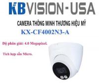  KBVISION KX-CF4001N3-A  là dòng CAMERA 4.0MP CHÍP SONY FULL COLOR chất lượng cao. Camera KBVISION K