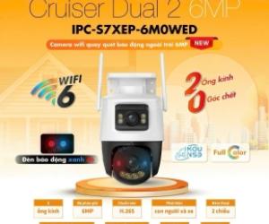  CAMERA IMOU NGOÀI TRỜI 2 MẮT - IPC-S7XEP-6M0WED - QUAY QUÉT TOÀN CẢNH