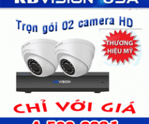 Trọn gói 02 camera KB-Vision - Thương hiệu USA