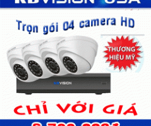 Trọn gói 04 camera KB-Vision - Thương hiệu USA
