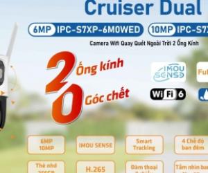 Camera Wifi iMOU Cruiser Dual 6MP IPC-S7XP-6M0WED Xoay 360 Ngoài Trời