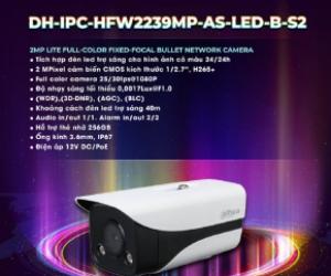 Camera IP Full-Color 4MP DAHUA DH-IPC-HFW2439MP-AS-LED-B-S2