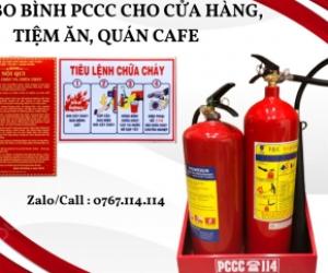 COMBO BÌNH CHỨA CHÁY HIỆU QUẢ CHO CỬA HÀNG, TIỆM ĂN, QUÁN CAFE,...