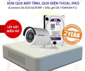 TRỌN BỘ CAMERA HIKVISION DS-2CE16C0T-IRP (HD720P)