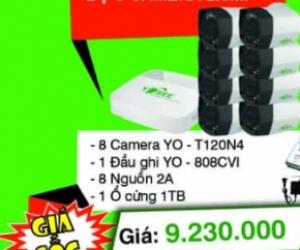 TRỌN BỘ 8 CAMERA YOSEE THÂN NHỎ