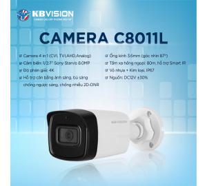 Camera 4in1 hồng ngoại 8MP KBVISION KX-C8011L