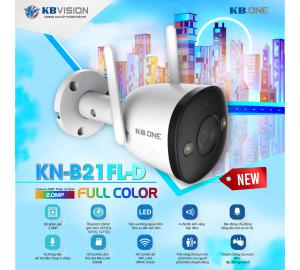 Camera Wifi ngoài trời 2mp Full Color KBONE KN-B21FL-D