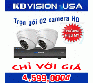 Trọn gói 02 camera KB-Vision - Thương hiệu USA