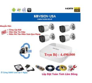 TRỌN BỘ 4 CAMERA FULL HD