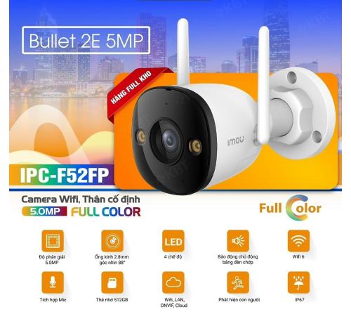 Camera Wifi ngoài trời IMOU IPC-F52FP 5MP