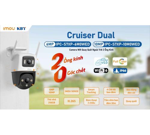Camera Wifi iMOU Cruiser Dual 6MP IPC-S7XP-6M0WED Xoay 360 Ngoài Trời
