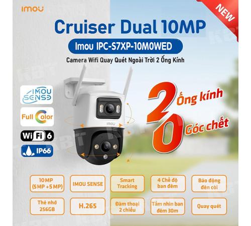 Camera IP ngoài trời 2 ống kính IMOU IPC-S7XP-10M0WED 10MP