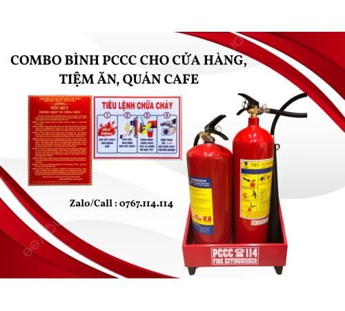 COMBO BÌNH CHỨA CHÁY HIỆU QUẢ CHO CỬA HÀNG, TIỆM ĂN, QUÁN CAFE,...