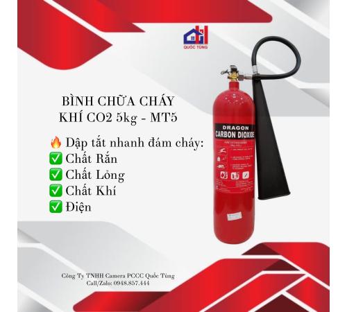 BÌNH CHỮA CHÁY CO2 MT5 5KG CÓ TEM KIỂM ĐỊNH