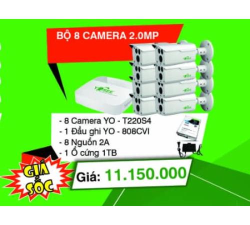 TRỌN BỘ 8 CAMERA YOSEE 2.0