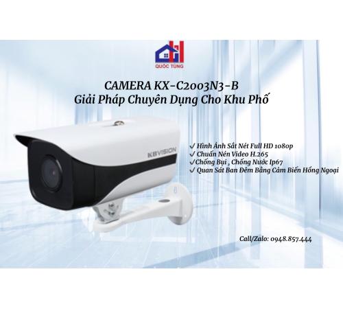 Camera IP 2.0MP KBVISION KX-C2003N3-B