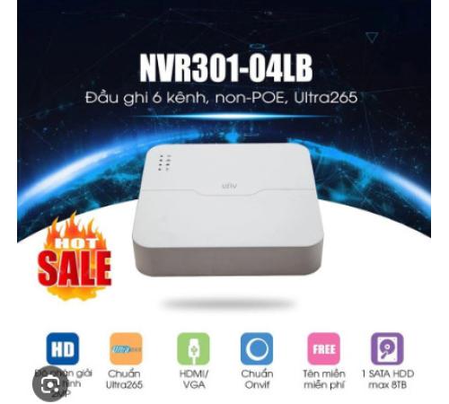 Đầu ghi IP 4 kênh UNV NVR301-04LB