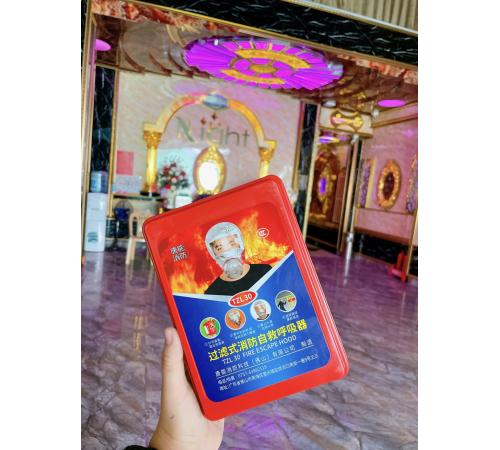 MẶT NẠ PHÒNG KHÓI TZL30 TRÙM ĐẦU LỌC KHÓI 95% THOÁT HIỂM 